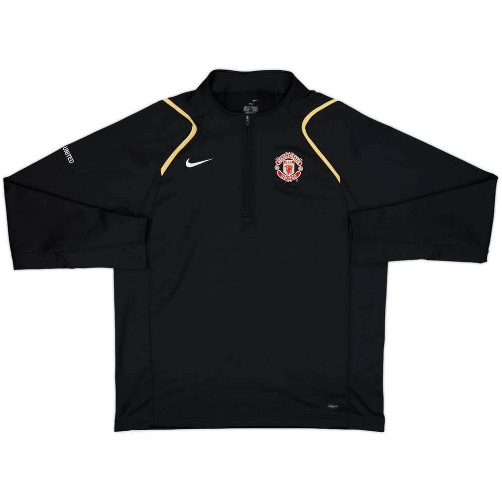 2006-07 Manchester United Nike 1/4 Zip Drill Top - 9/10 - (L)