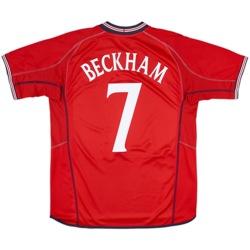 2002-04 England Away Shirt Beckham #7 - 5/10 - (XL)
