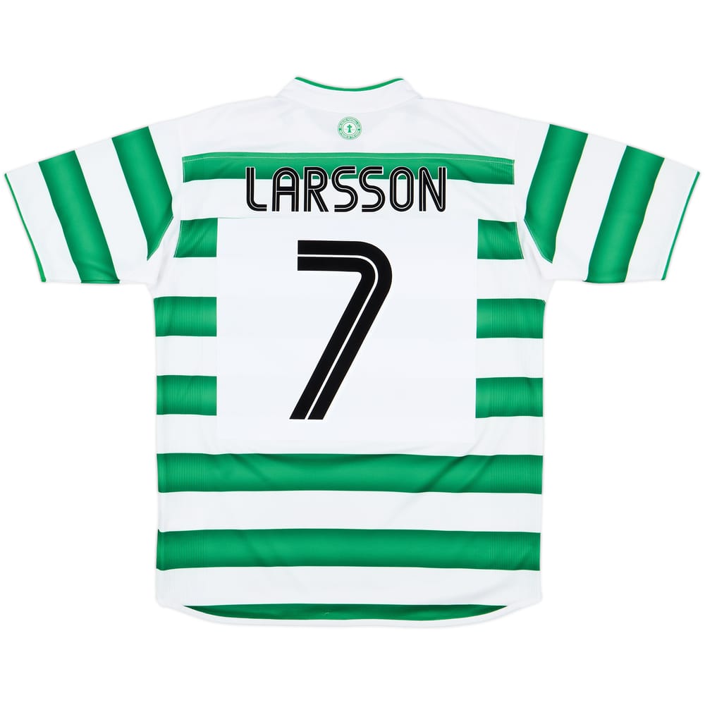 2003-04 Celtic Home Shirt Larsson #7 - 8/10 - (M)