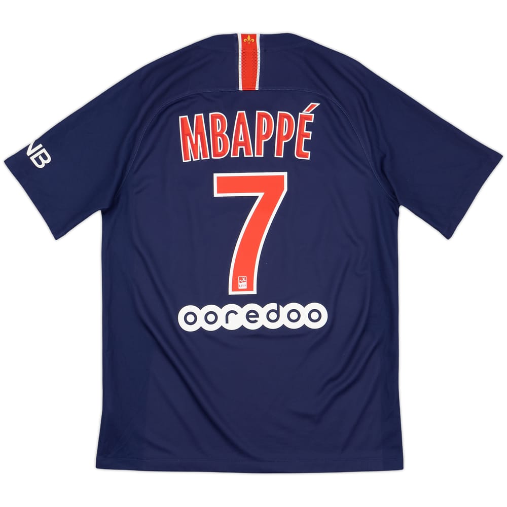 2018-19 Paris Saint-Germain Home Shirt Mbappe #7 - 8/10 - (M)