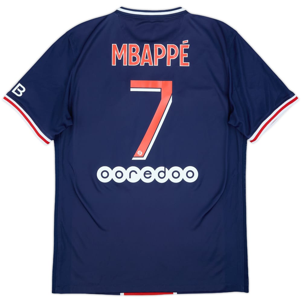 2020-21 Paris Saint-Germain Home Shirt Mbappe #7 - 7/10 - (M)
