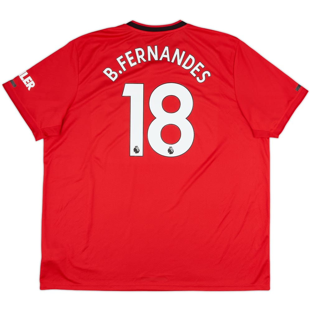 2019-20 Manchester United Home Shirt B.Fernandes #18 - 8/10 - (3XL)