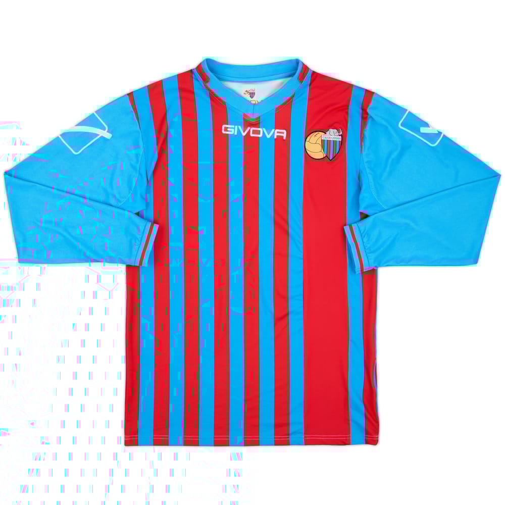 2013-14 Catania Home L/S Shirt - 9/10 - (L)