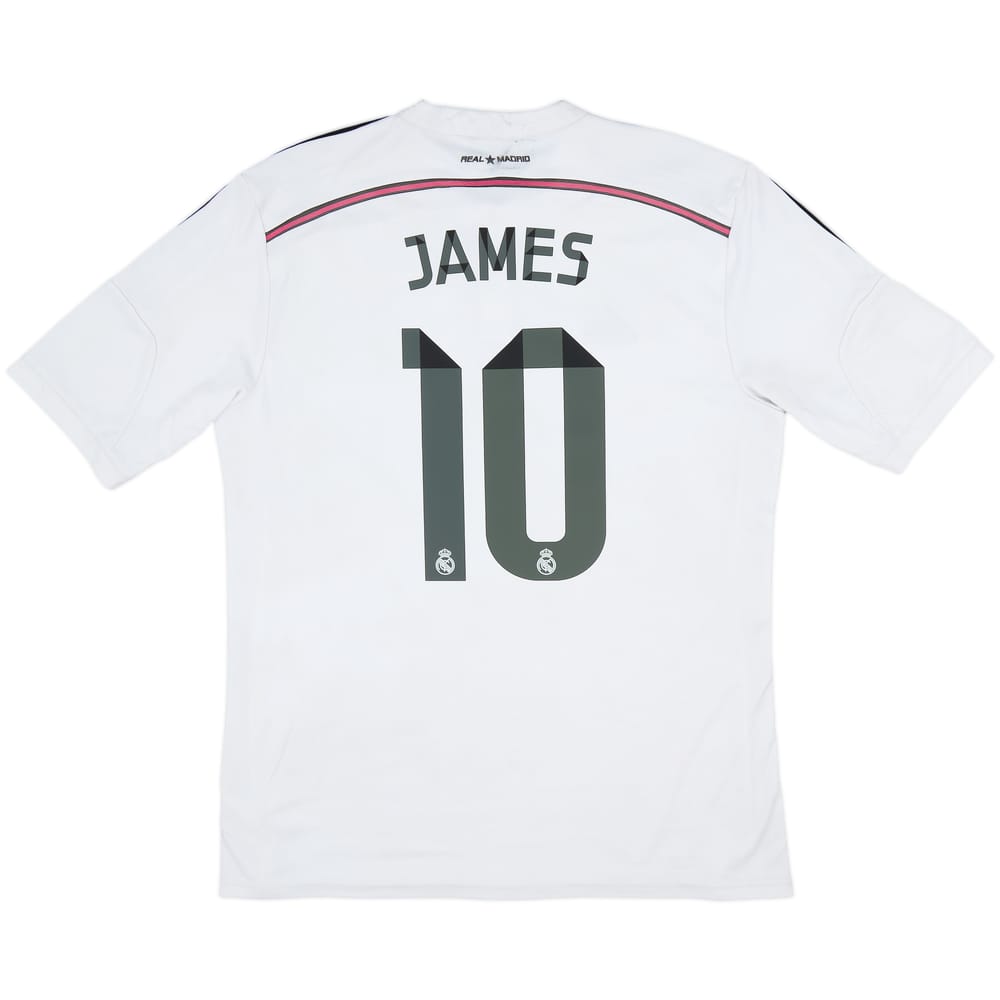2014-15 Real Madrid Home Shirt James #10 - 6/10 - (XL)
