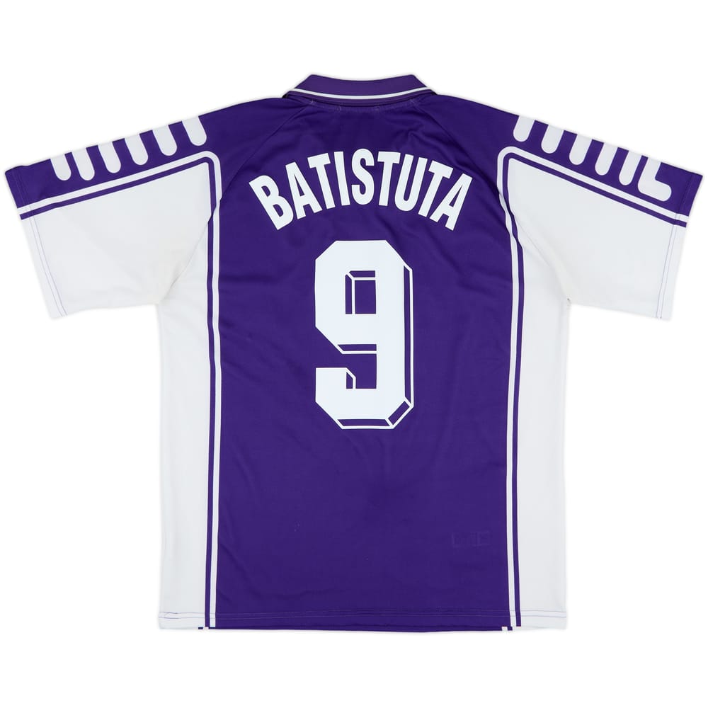 1999-00 Fiorentina Home Shirt Batistuta #9 - 9/10 - (L)