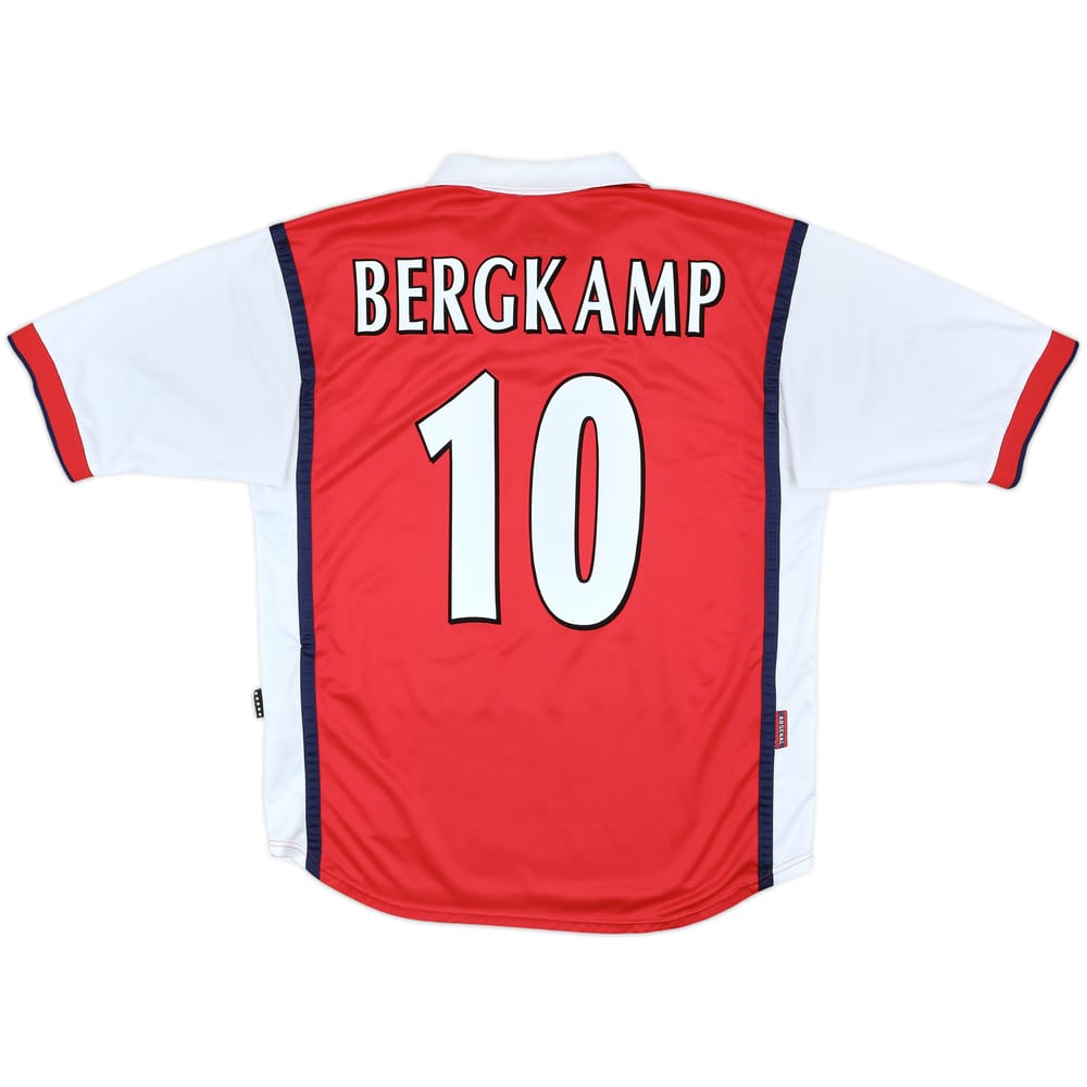 1999-00 Arsenal Home Shirt Bergkamp #10 - 7/10 - (L)