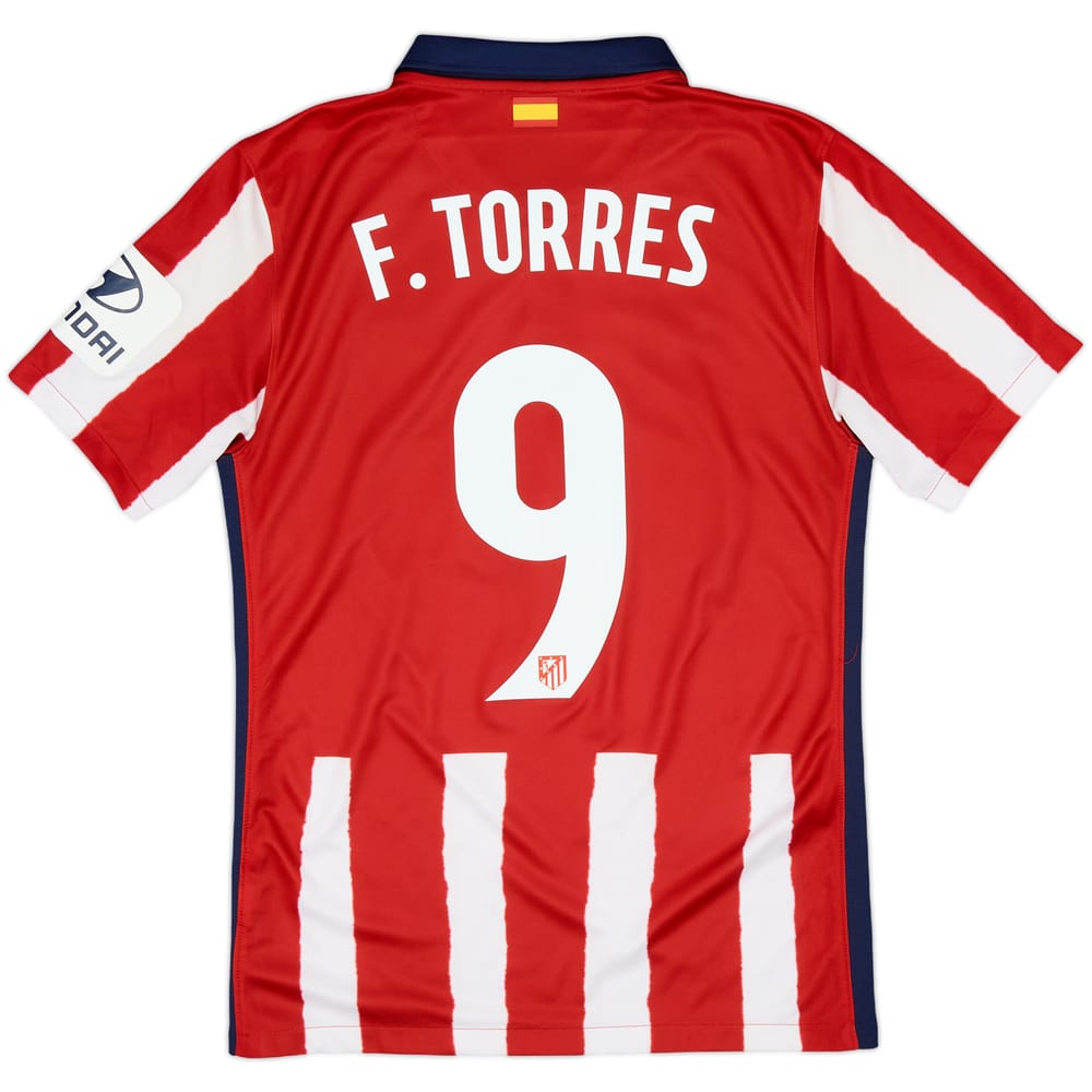 2016-17 Atletico Madrid Home Shirt F.Torres #9 - 7/10 - (S)