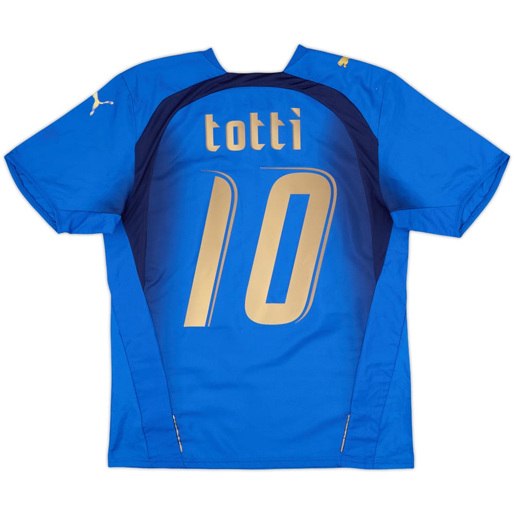 2006 Italy Home Shirt Totti #10 - 6/10 - (M)