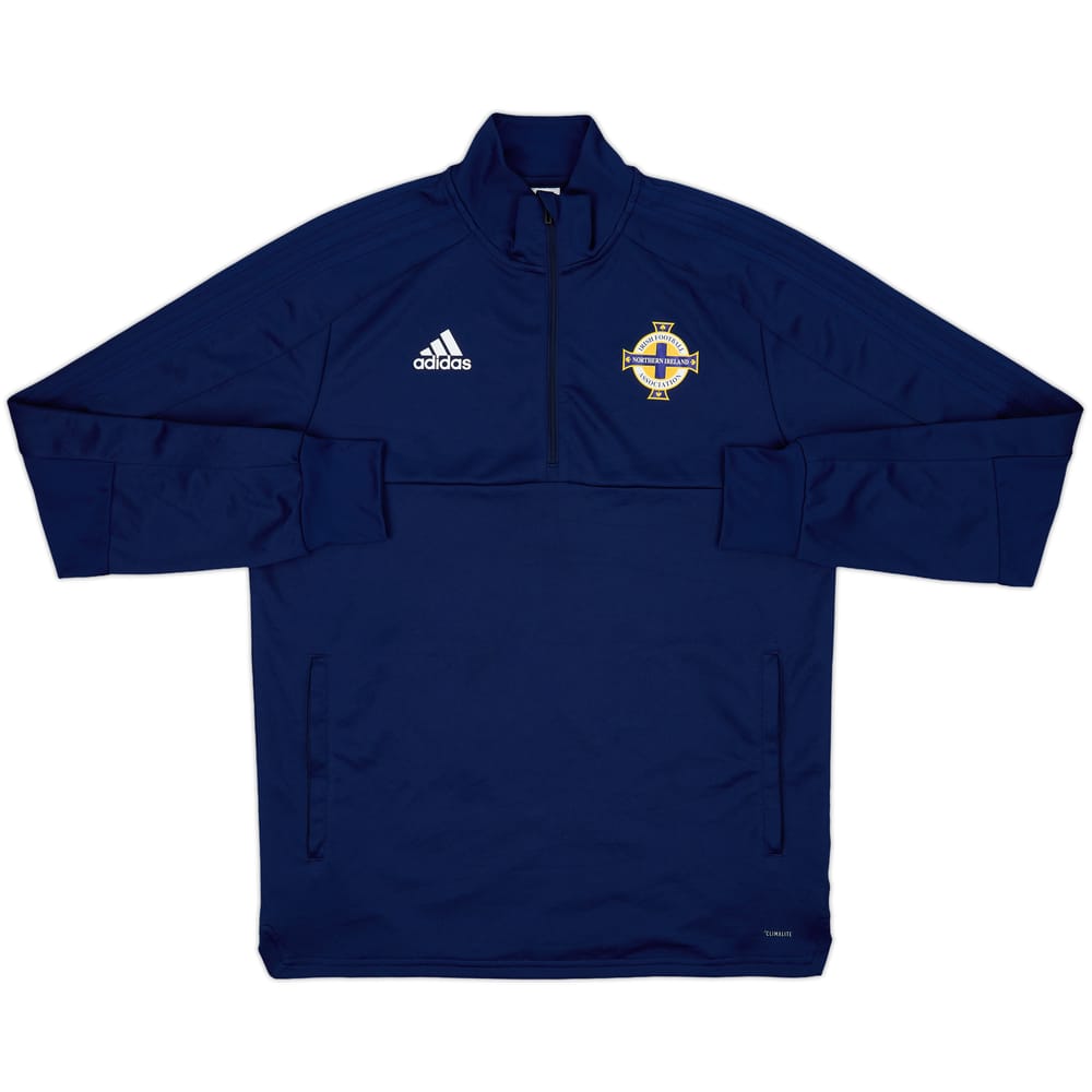2017-18 Northern Ireland adidas 1/4 Zip Training Top - 9/10 - (L)