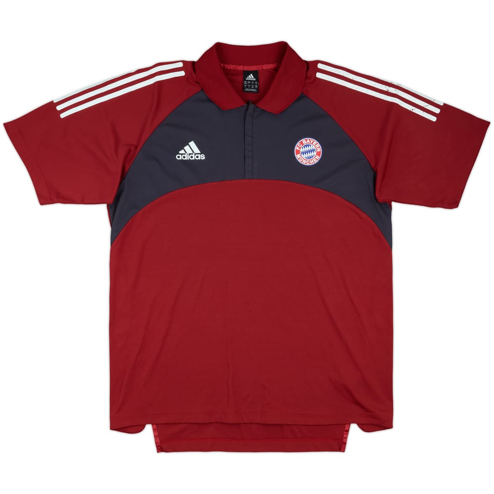 2002-03 Bayern Munich adidas 1/4 Zip Polo Shirt - 5/10 - (L/XL)