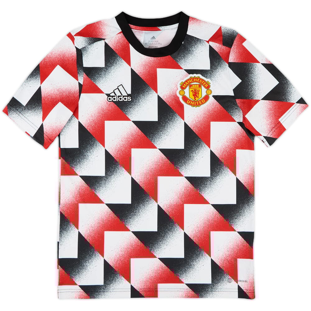 2022-23 Manchester United adidas Training Shirt - 10/10 - (L.Boys)