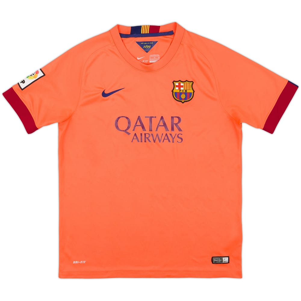 2014-15 Barcelona Away Shirt - 7/10 - (XL.Boys)