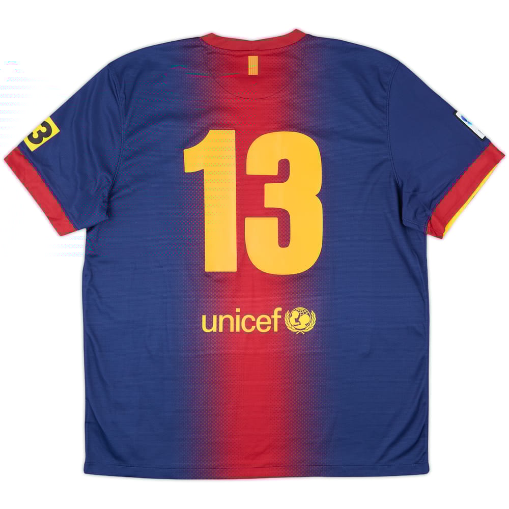 2012-13 Barcelona Home Shirt #13 - 9/10 - (XL)