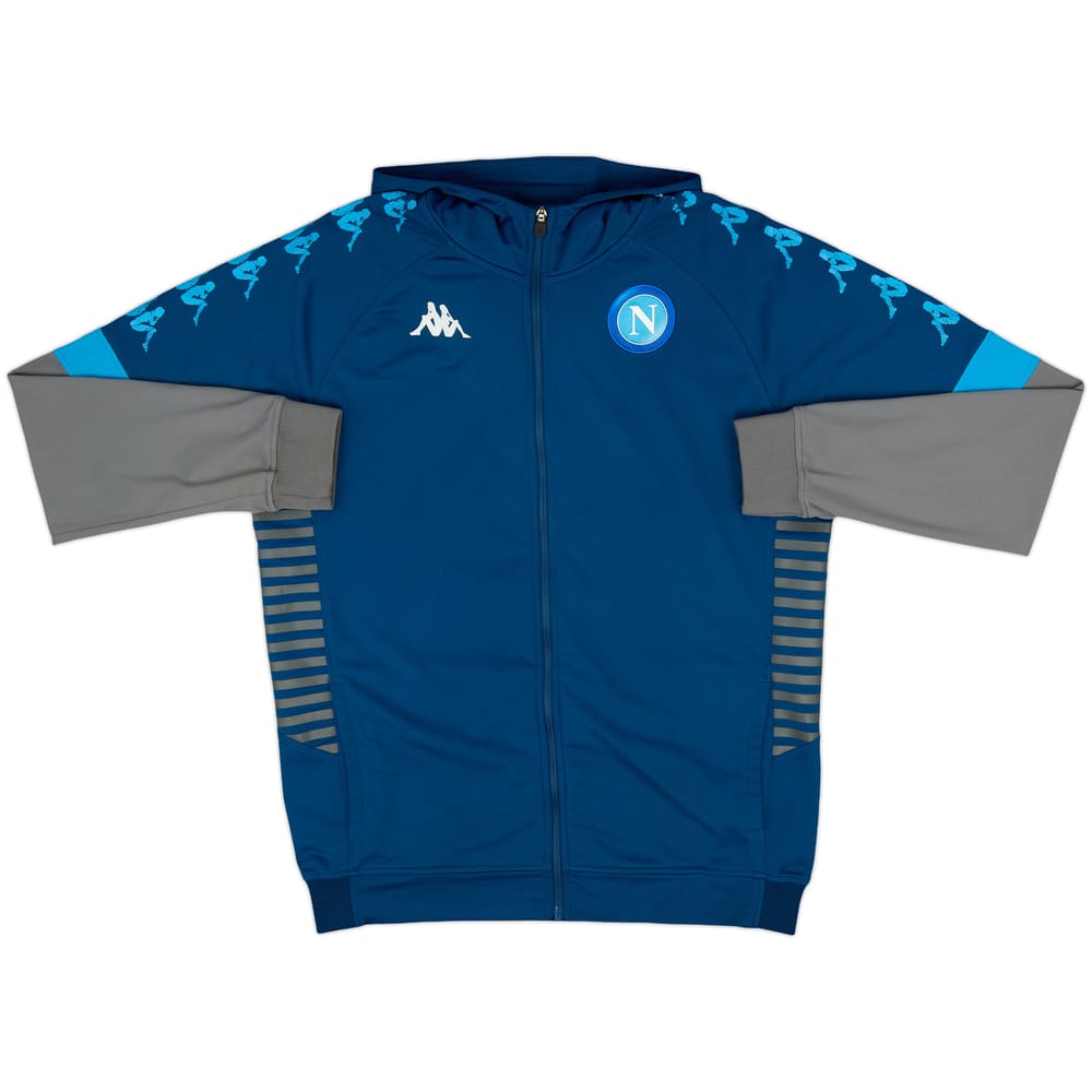 2019-20 Napoli Kappa Hooded Track Jacket - 6/10 - (XXL)
