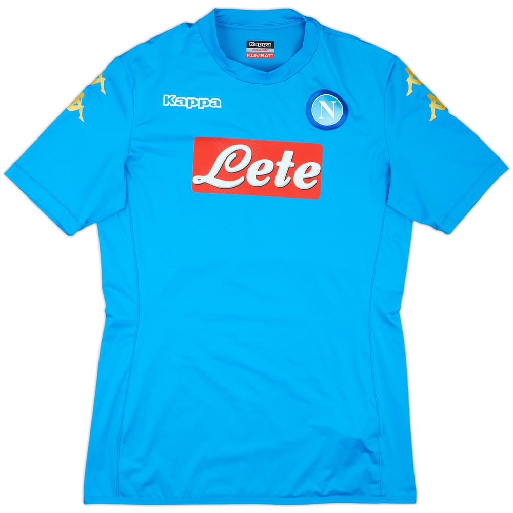 2016-17 Napoli European Home Shirt - 9/10 - (XXL)