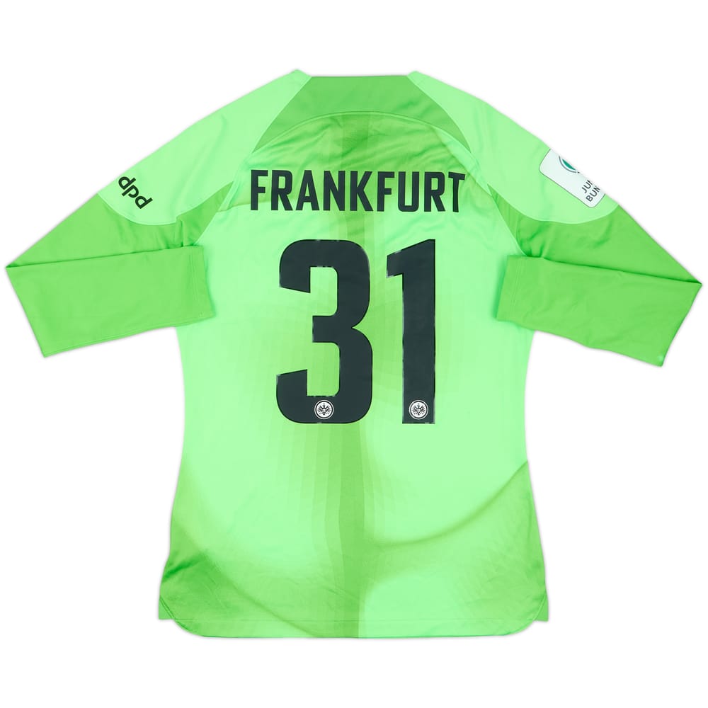 2022-23 Eintracht Frankfurt Match Issue GK Shirt #31