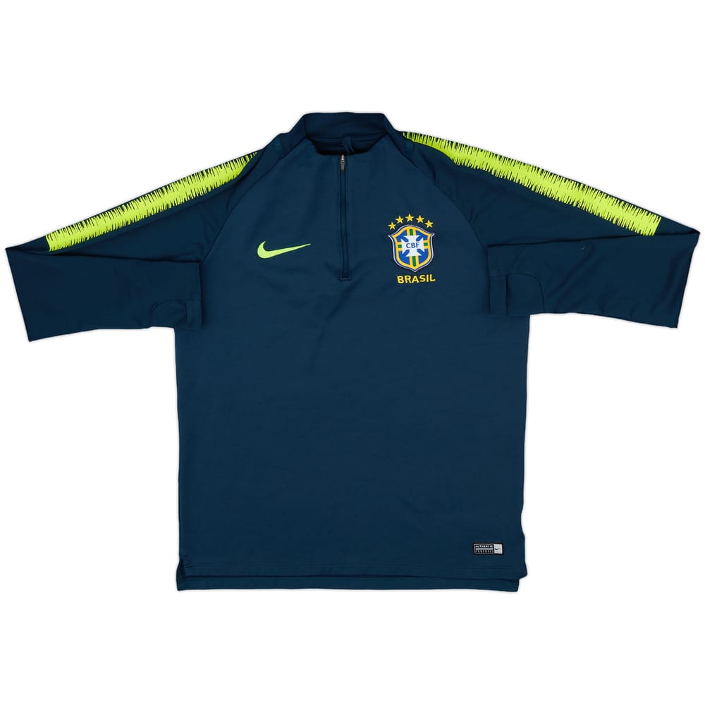 2018-19 Brazil Nike 1/4 Zip Drill Top - 8/10 - (M)