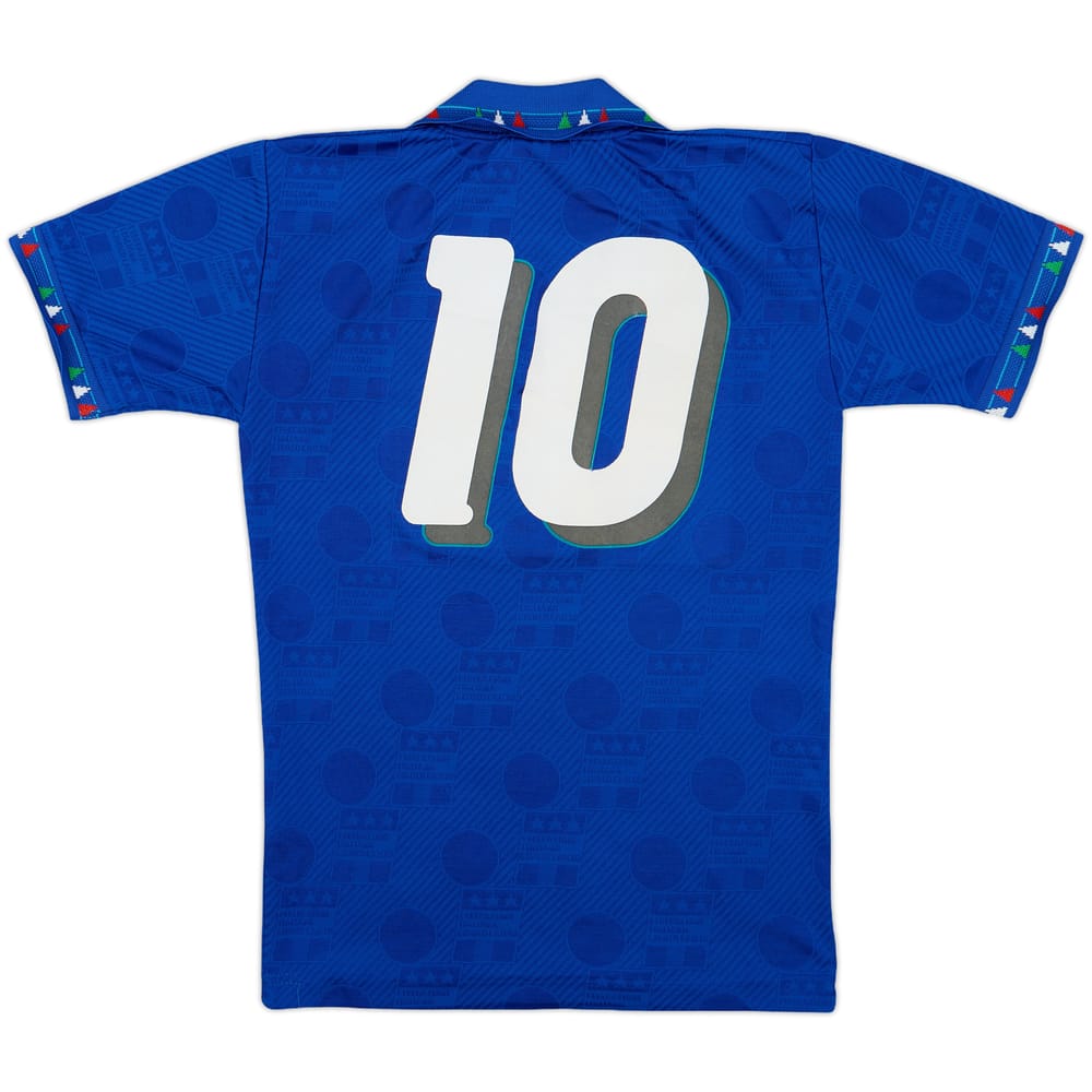 1994 Italy Home Shirt #10 (Baggio) - 8/10 - (L.Boys)
