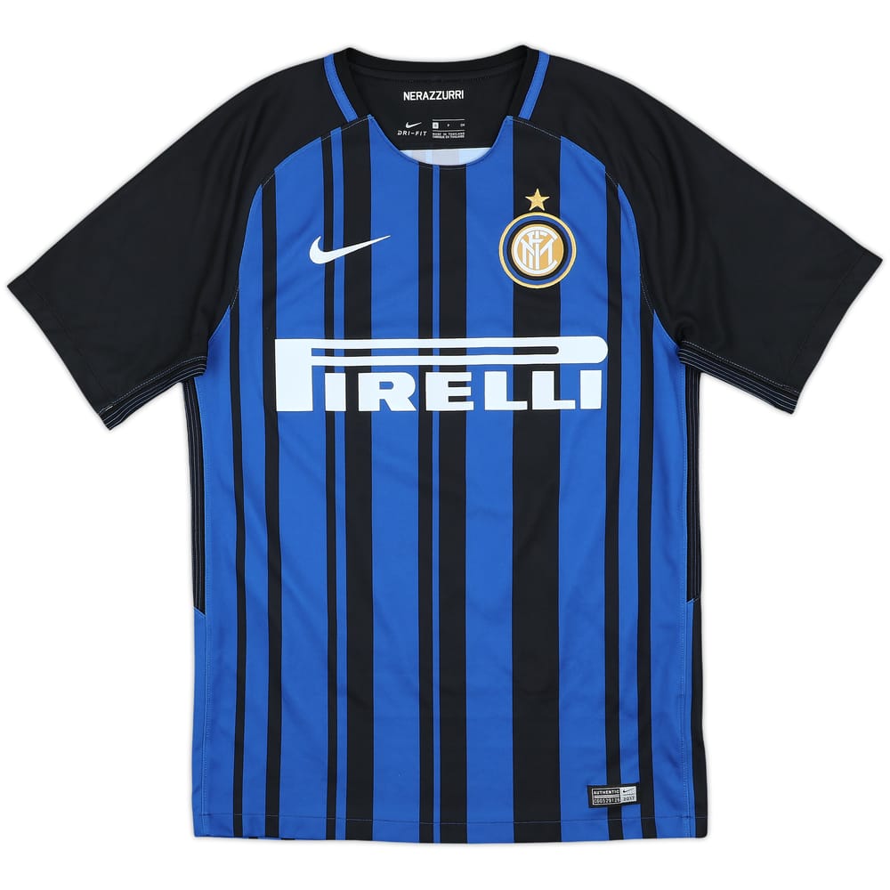 2017-18 Inter Milan Home Shirt 'Skriniar' - 9/10 - (S)