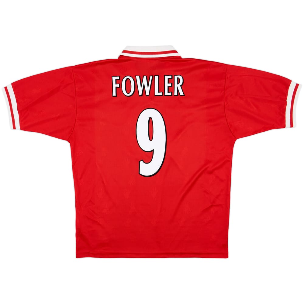 1996-98 Liverpool Home Shirt Fowler #9 - 9/10 - (L)