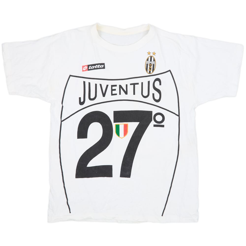 2002-03 Juventus Lotto &#039;Campioni D&#039;Italia 2003&#039; Graphic Tee - 8/10 - (XL)