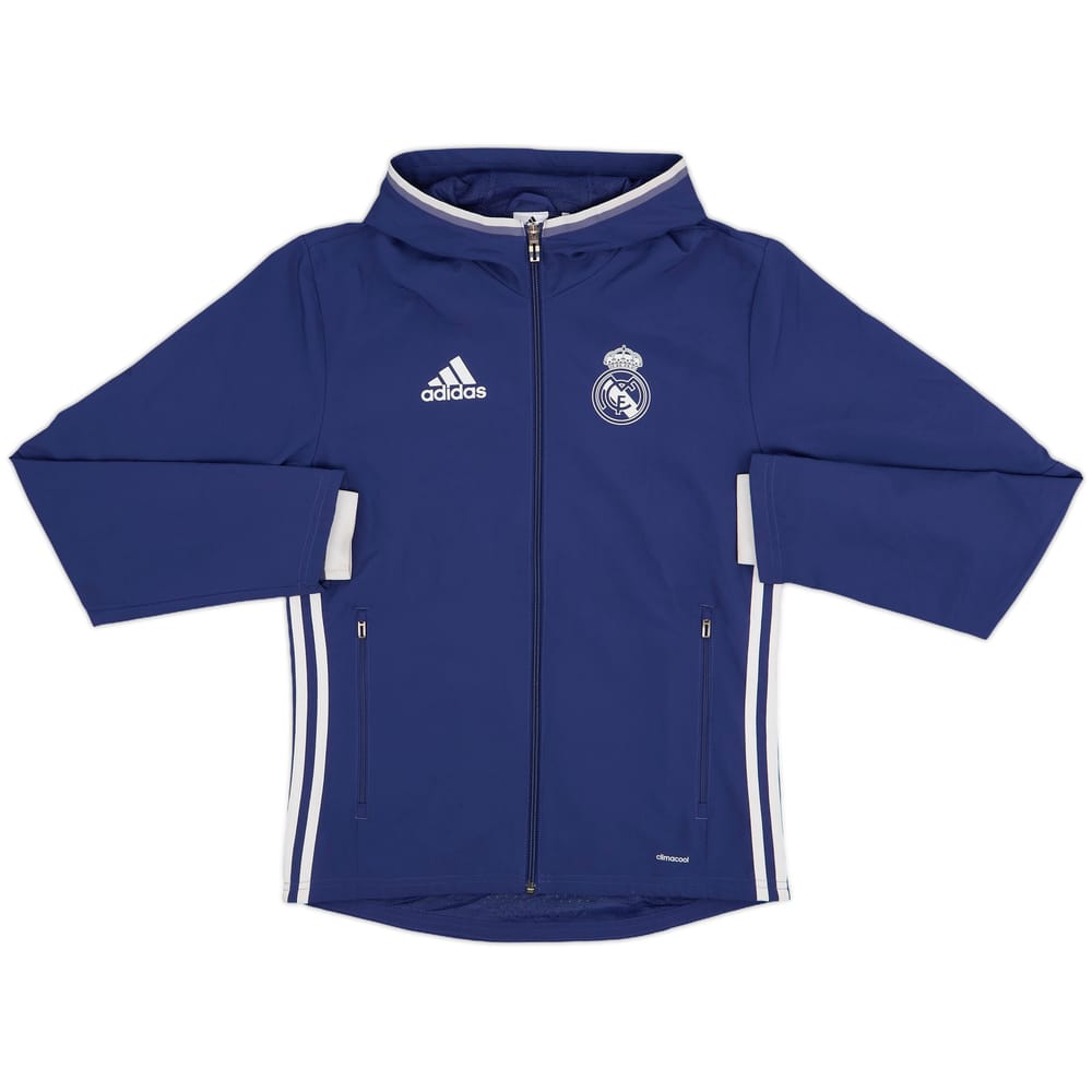 2016-17 Real Madrid adidas Hooded Track Jacket - 9/10 - (XS)
