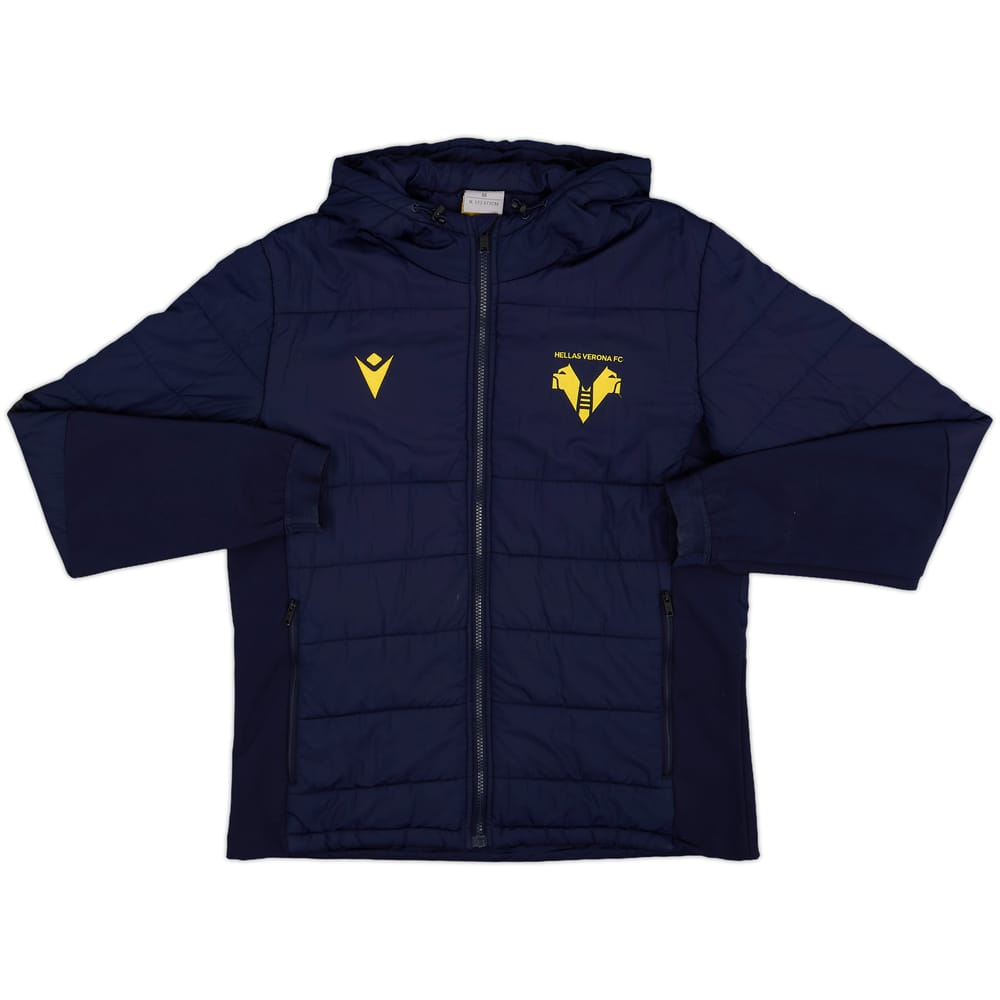 2020-21 Hellas Verona Macron Padded Bench Coat - 9/10 - (M)