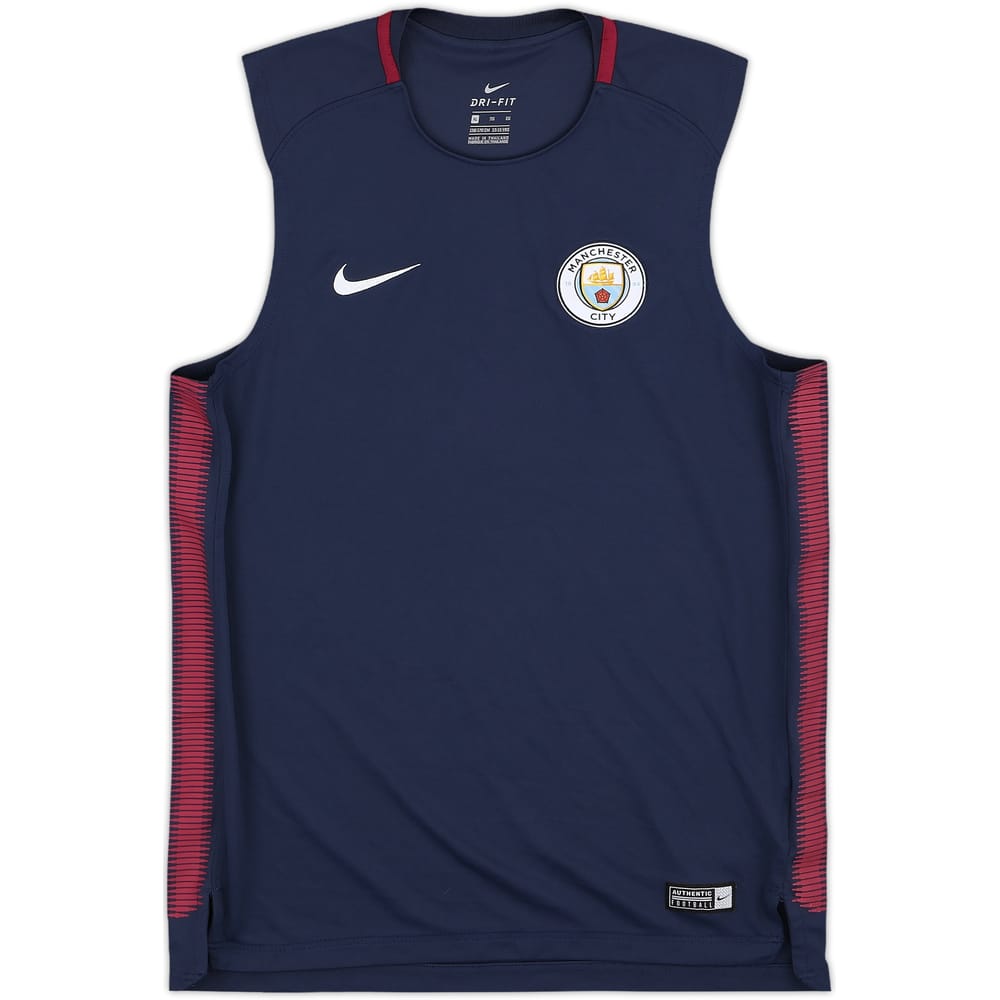 2017-18 Manchester City Nike Training Vest - 9/10 - (XL.Boys)