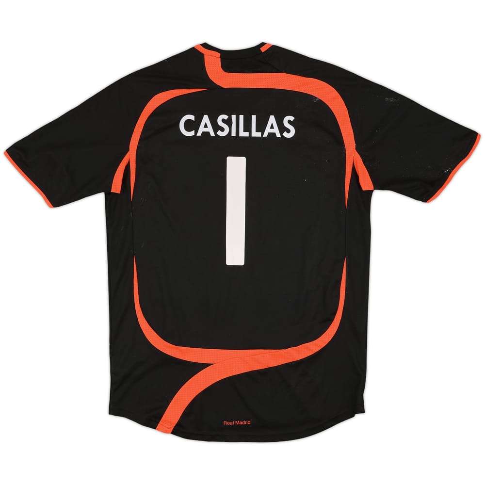 2007-08 Real Madrid GK S/S Shirt Casillas #1 - 6/10 - (M)