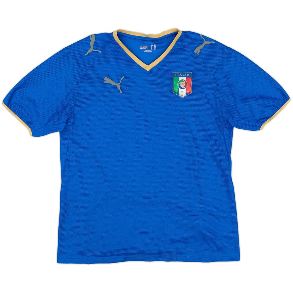 2007-08 Italy Home Shirt - 4/10 - (XL.Boys)