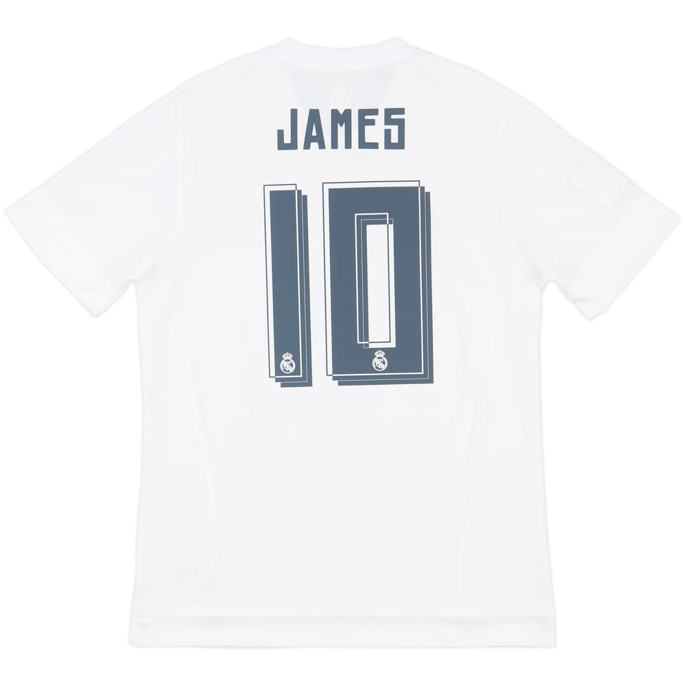 2015-16 Real Madrid Home Shirt James #10 - 8/10 - (L)
