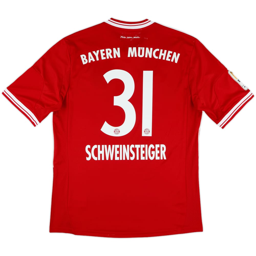 2013-14 Bayern Munich Home Shirt Schweinsteiger #31 - 7/10 - (M)