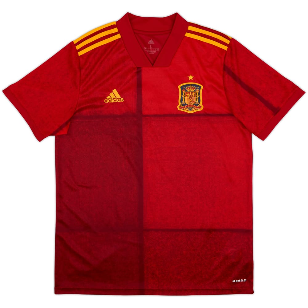 2020-21 Spain Home Shirt #19 - 10/10 - (L)