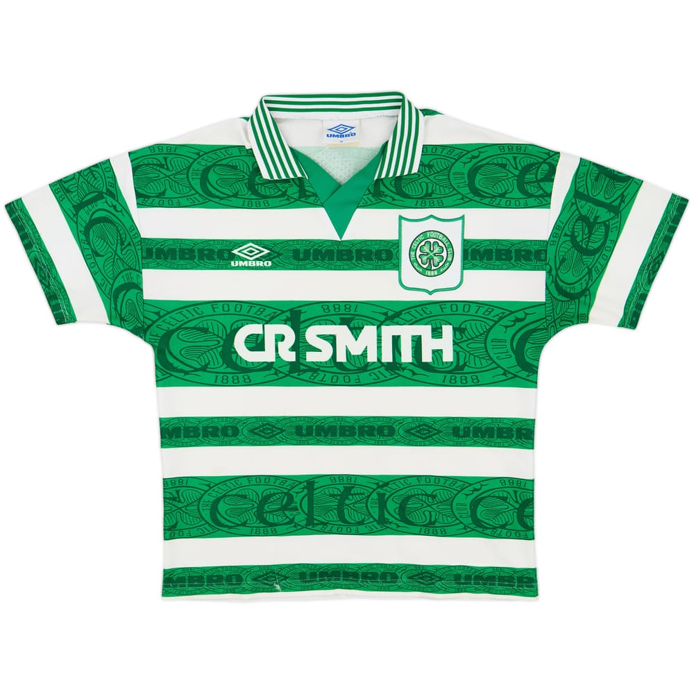 1995-97 Celtic Home Shirt - 8/10 - (M)