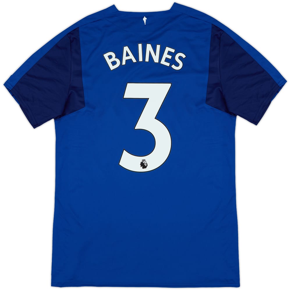 2017-18 Everton Home Shirt Baines #3 - 9/10 - (M)