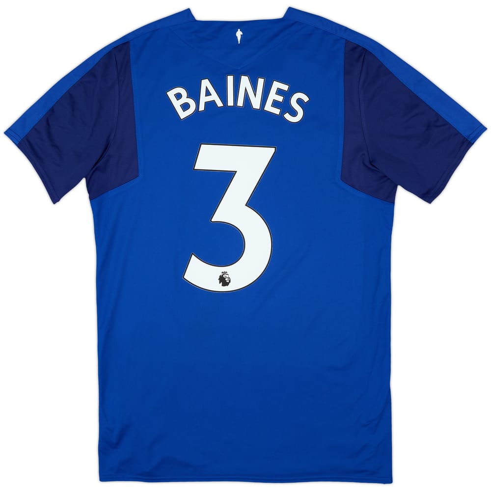 2017-18 Everton Home Shirt Baines #3 - 10/10 - (M)