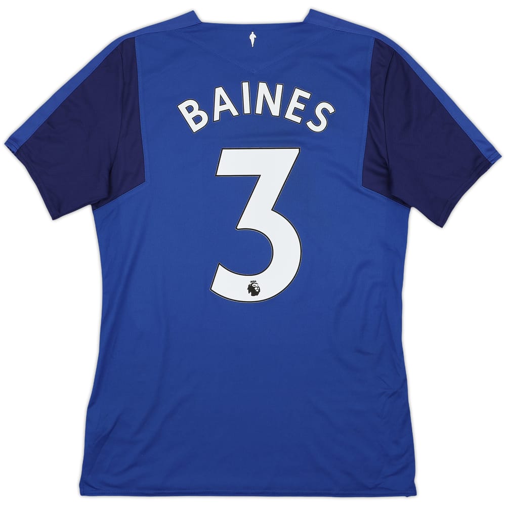 2017-18 Everton Home Shirt Baines #3 - 9/10 - (M)