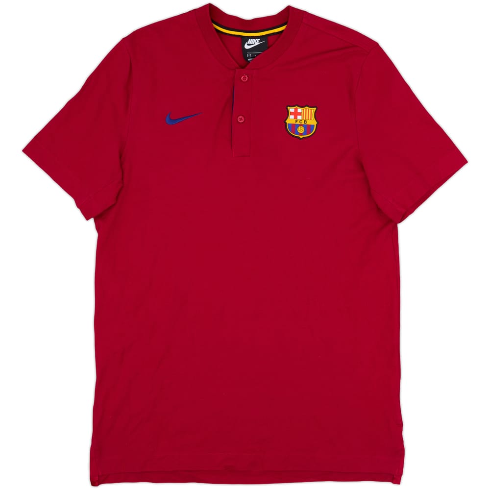 2020-21 Barcelona Nike Polo Shirt - 9/10 - (L)