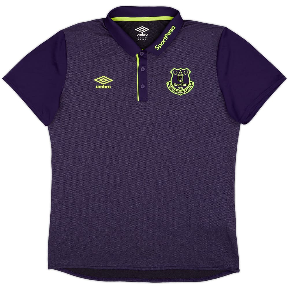 2017-18 Everton Umbro Polo Shirt - 9/10 - (XL)