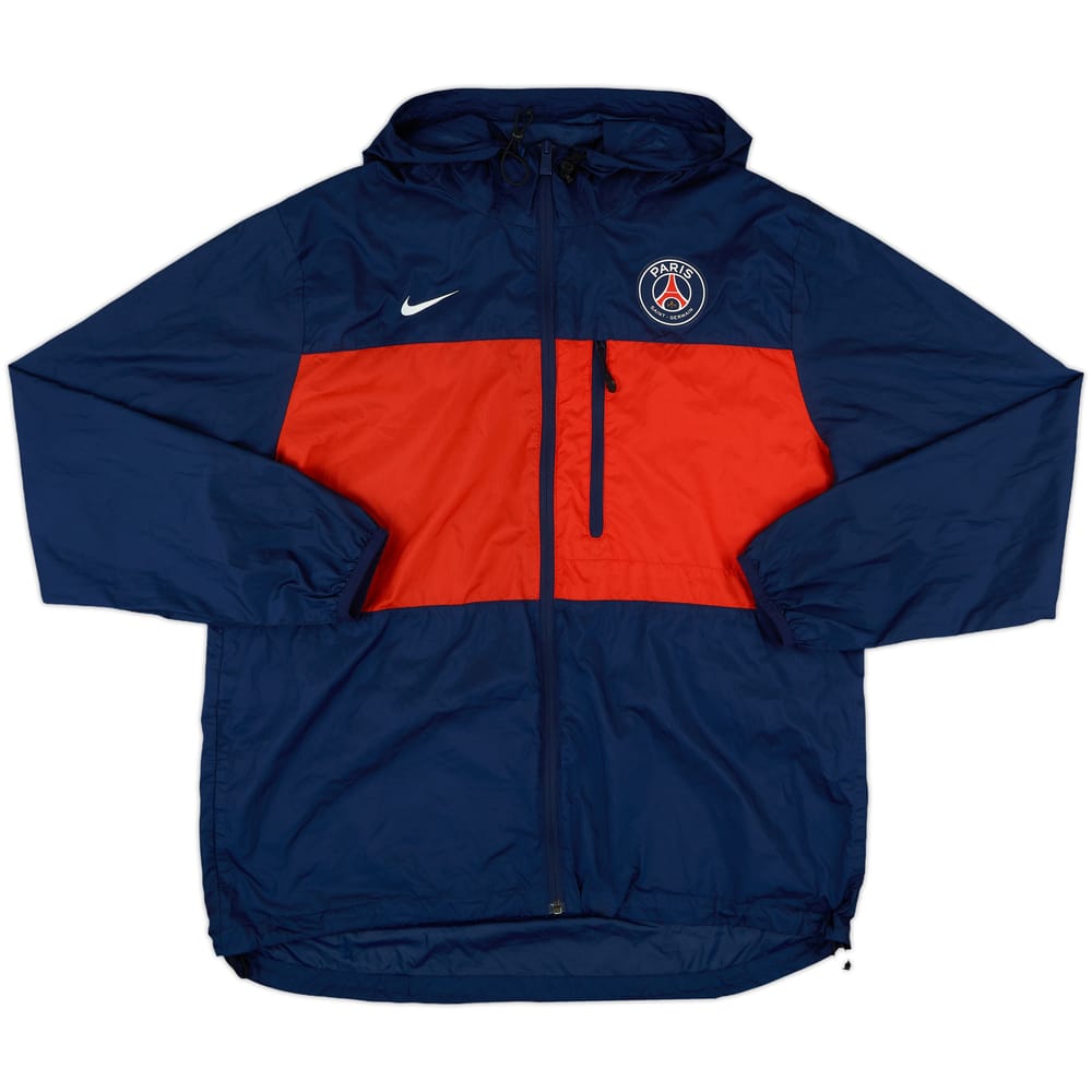 2014-15 Paris Saint-Germain Nike Hooded Rain Jacket - 9/10 - (L)