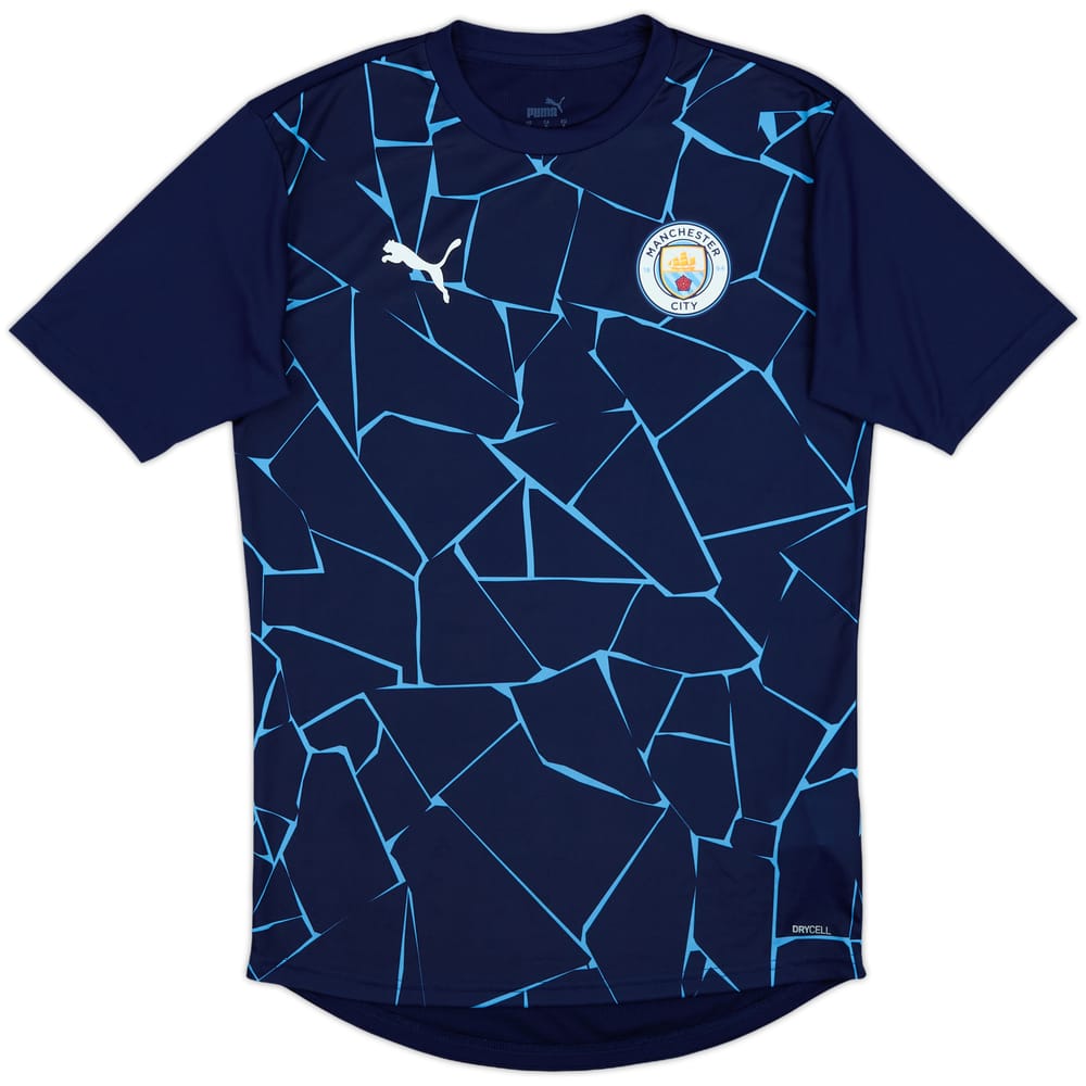2020-21 Manchester City Puma Pre-Match Training Shirt - 10/10 - (S)
