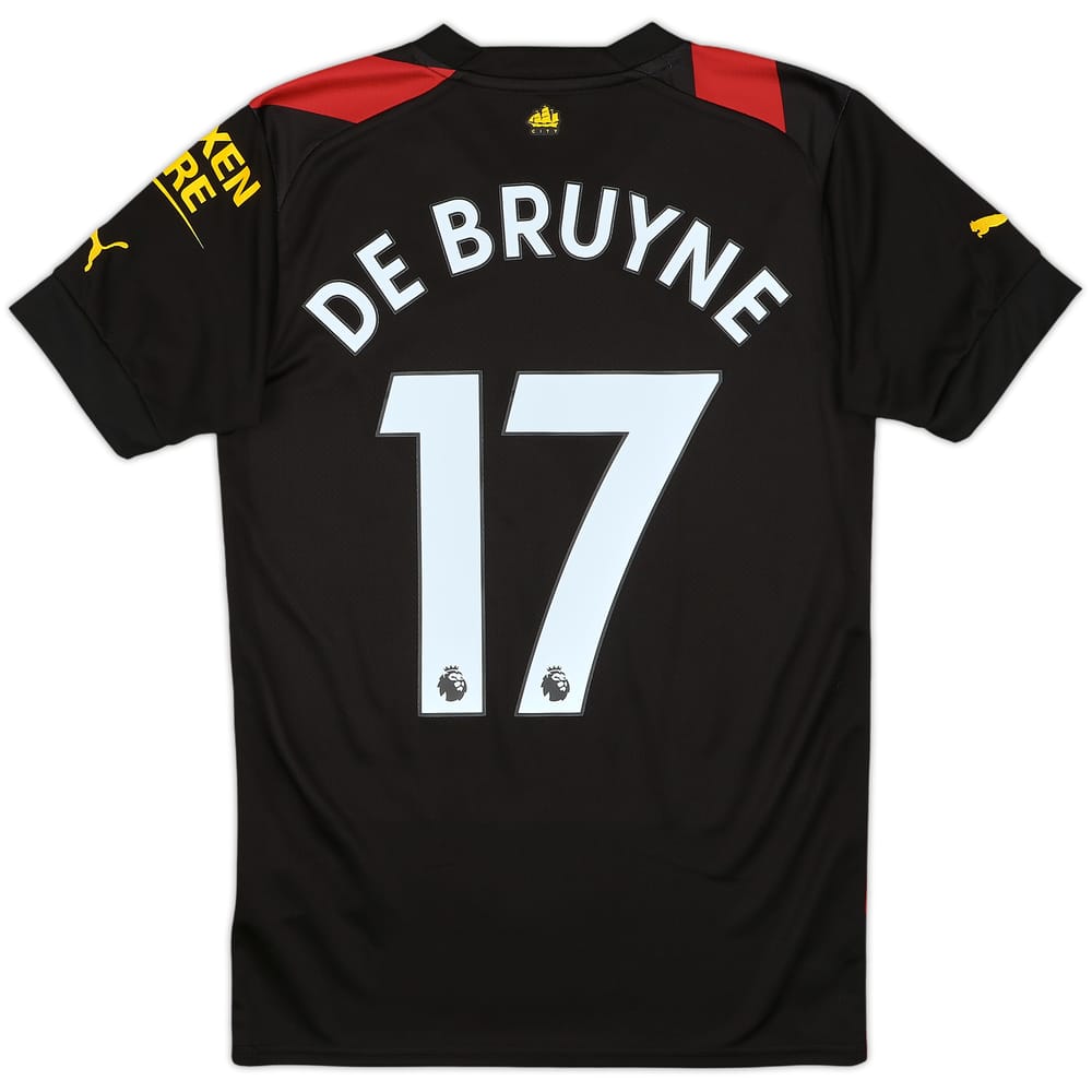 2022-23 Manchester City Away Shirt De Bruyne #17 - 9/10 - (XS)