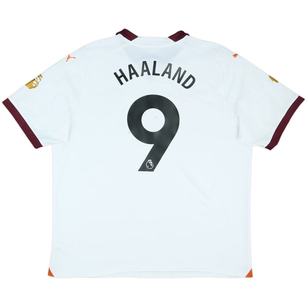 2023-24 Manchester City Away Shirt Haaland #9 - 8/10 - (XXL)