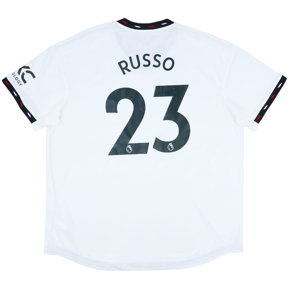 2022-23 Manchester United Authentic Away Shirt Russo #23 - 8/10 - (XXL)