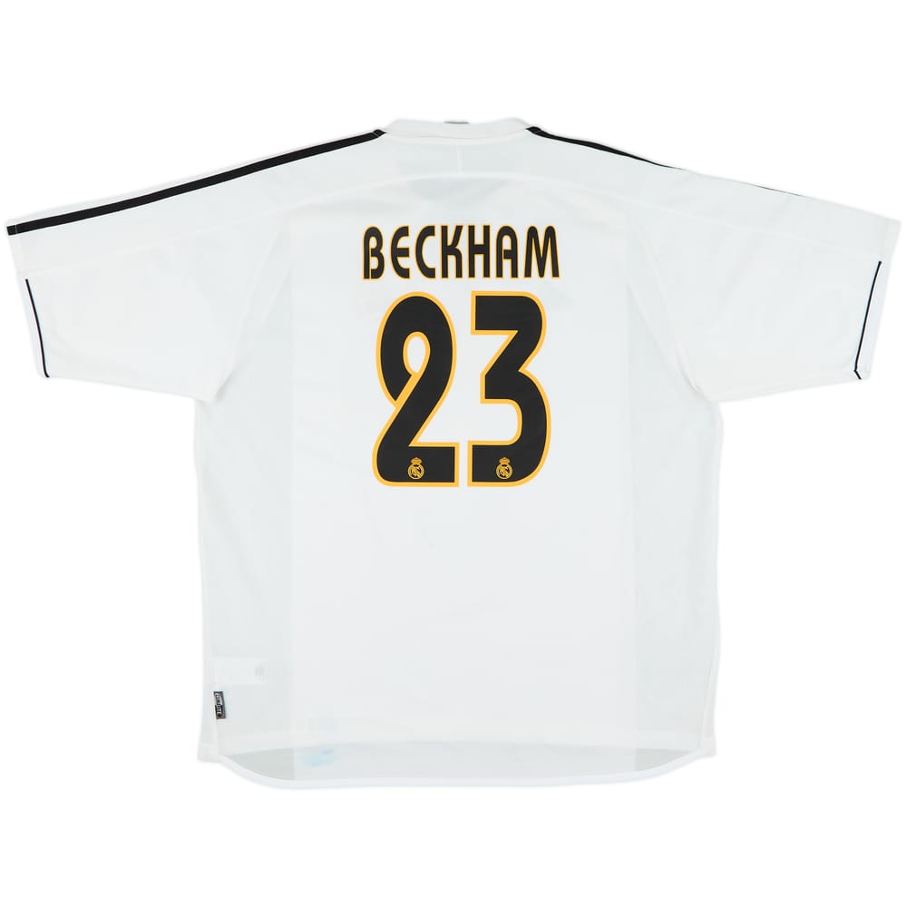 2003-04 Real Madrid Home Shirt Beckham #23 - 6/10 - (XL)