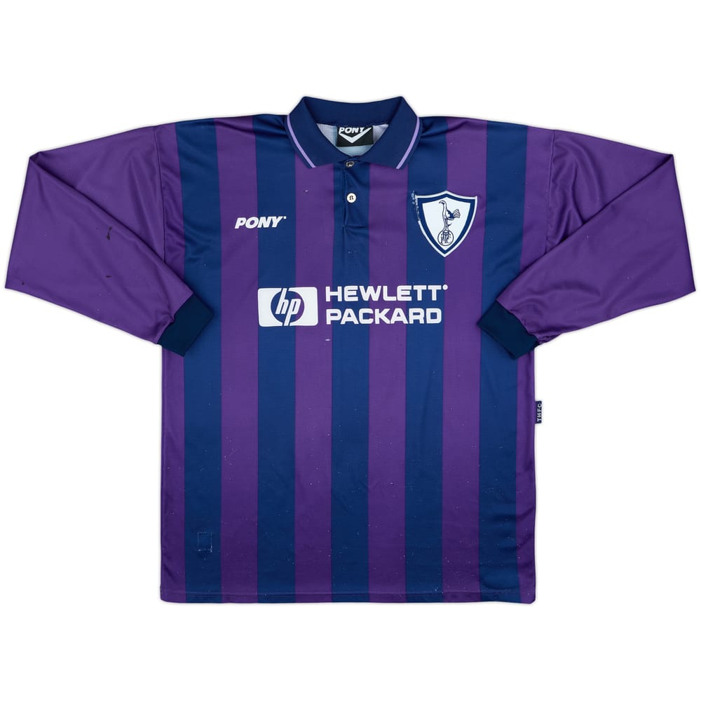1995-97 Tottenham Away L/S Shirt - 4/10 - (XL)
