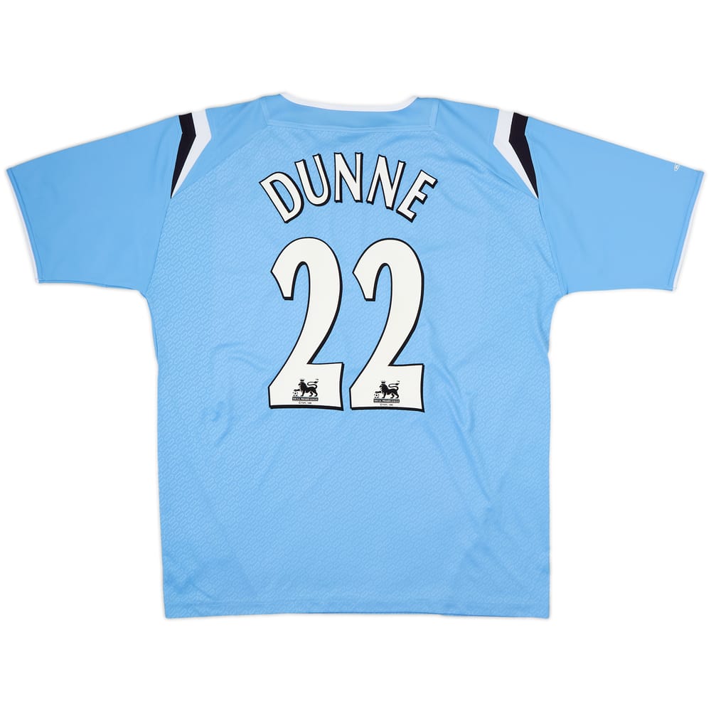 2004-05 Manchester City Home Shirt Dunne #22 - 7/10 - (L)