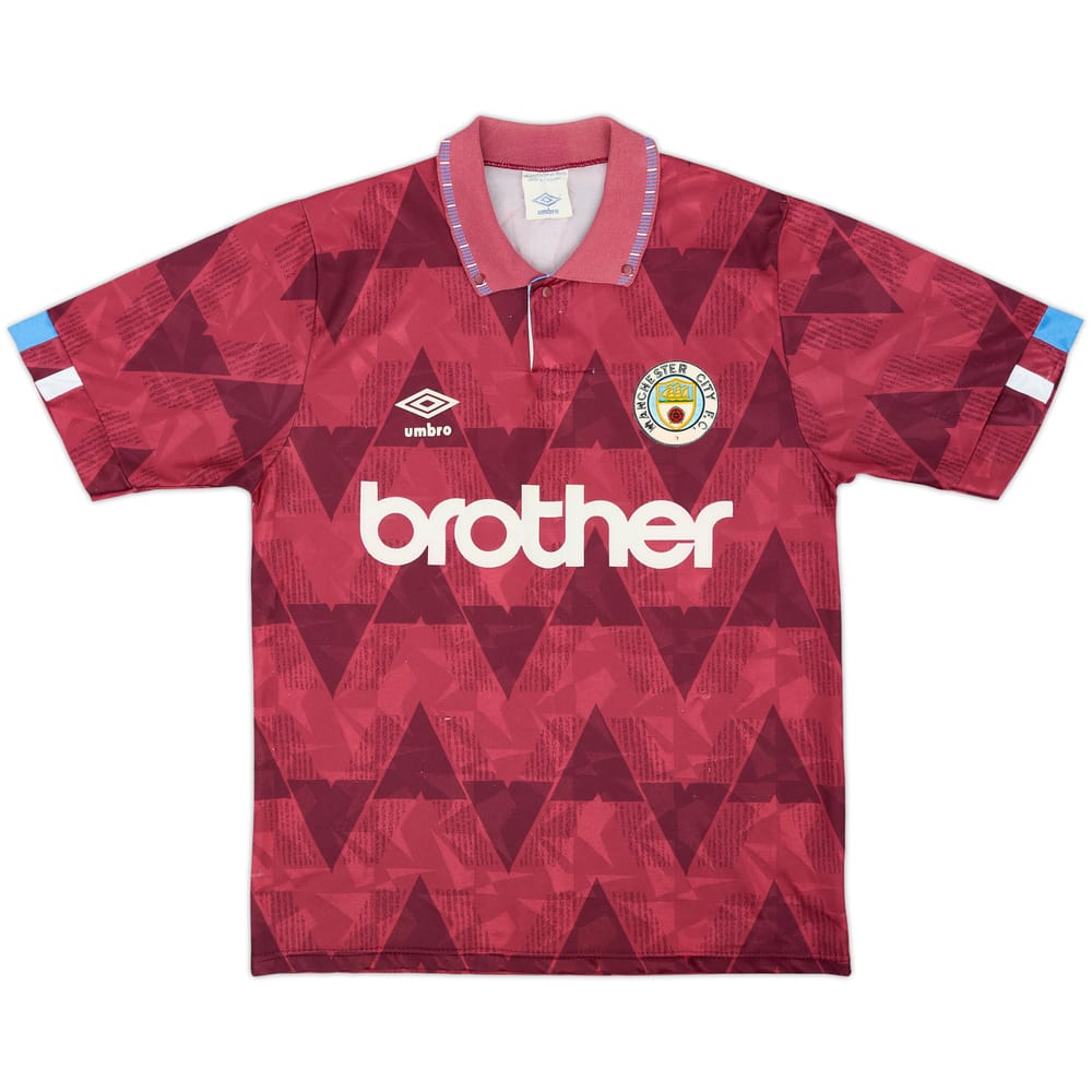 1990-92 Manchester City Away Shirt - 8/10 - (S)