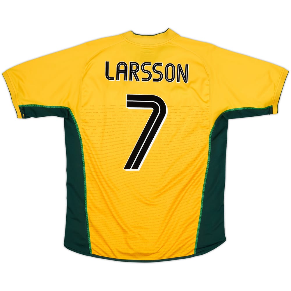 2002-03 Celtic Camiseta Visitante Larsson #7 - 6/10 - (L)