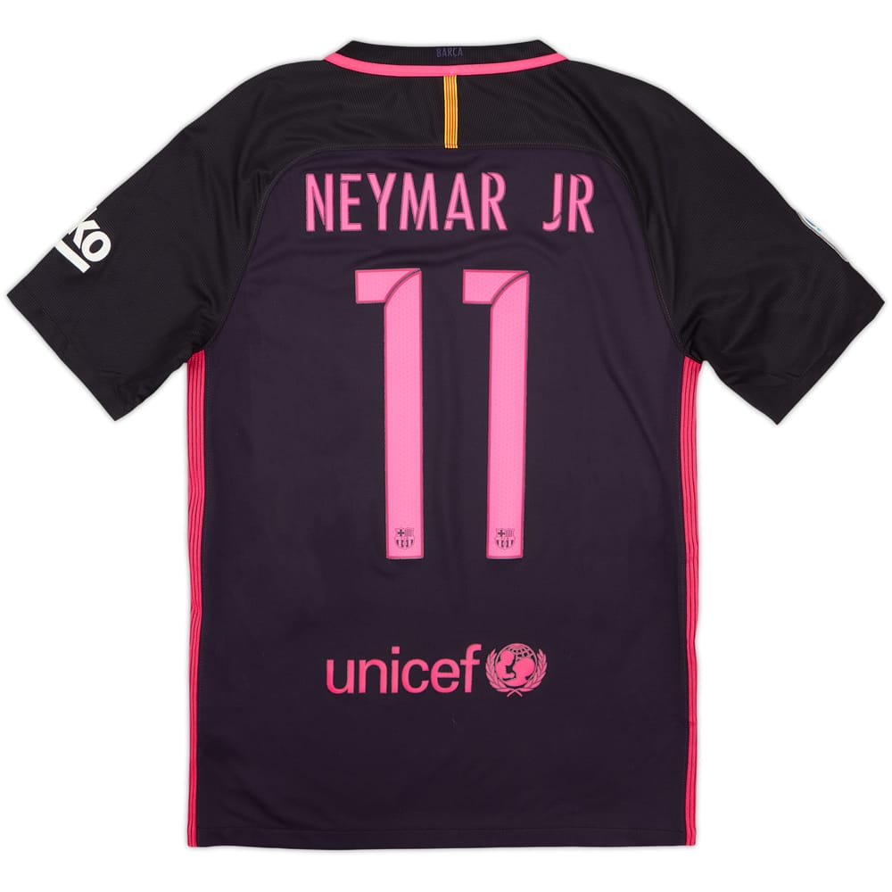 Camiseta de visitante del Barcelona 2016-17 Neymar Jr #11 - 8/10 - (S)